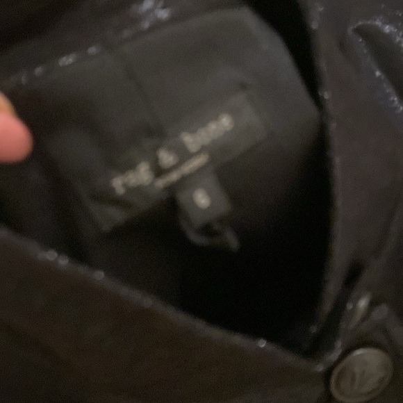 Rag & Bone Black Blazer with Metallic Sheen size 6 - Picture 10 of 11